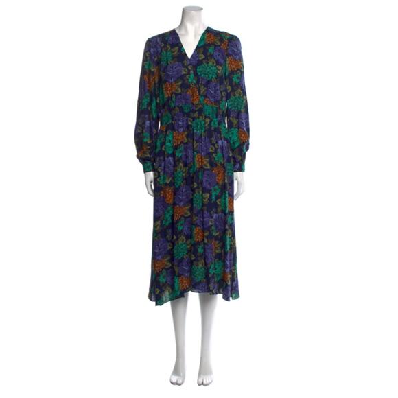 RE/DONE X THE ATTICO Floral Print Midi Length Dress - Picture 1 of 3